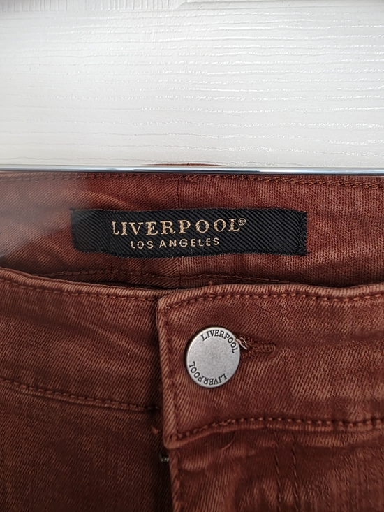 Liverpool High-Rise Skinny Jeans in Rust - Picture 2 of 8